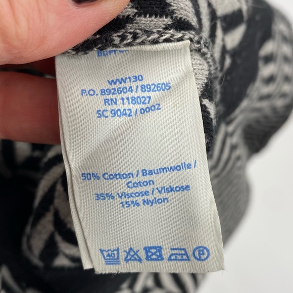 Boden Lucinda Black Gray Knit Dress size 6 - Picture 4 of 9